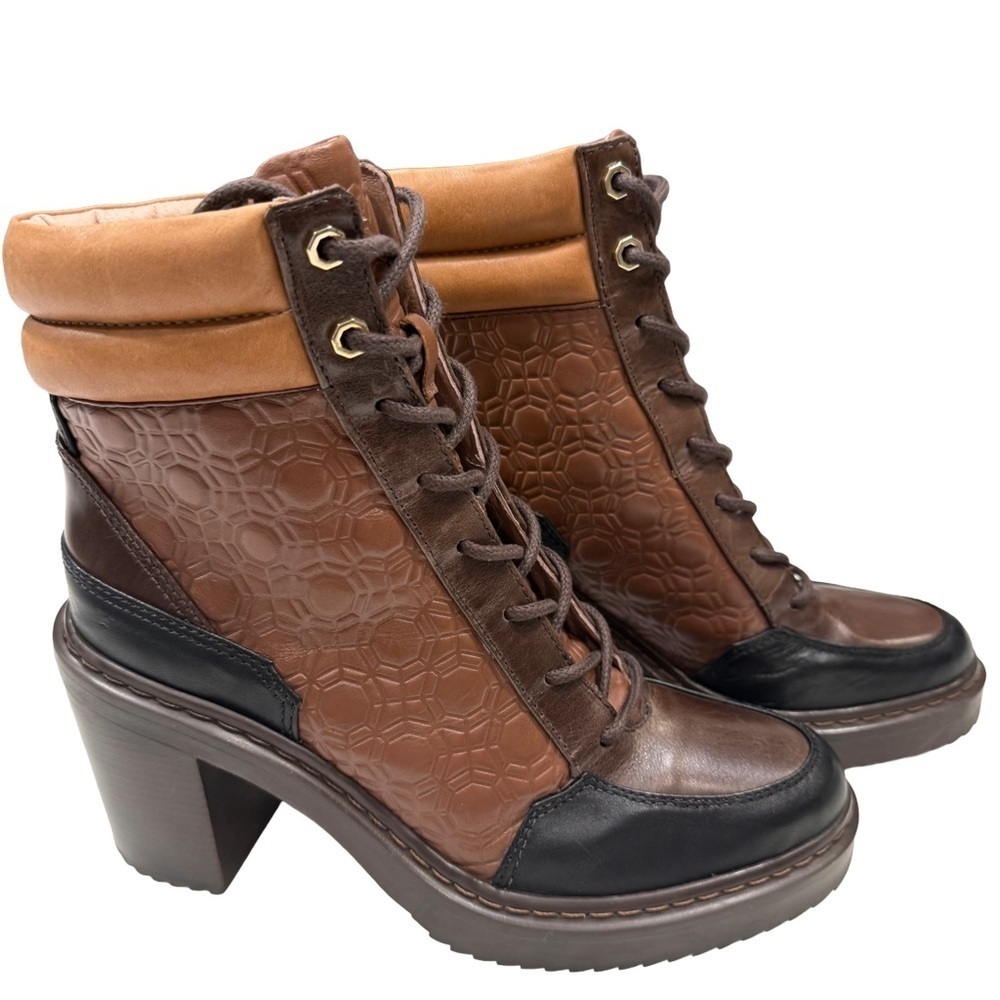 Louise et Cie Leather Boots “ VAMBA” Lace Up Womens 8.5 NEW